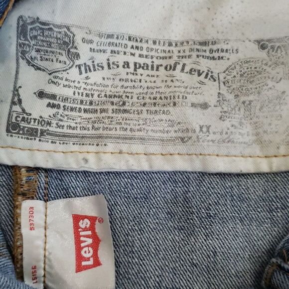 Levi's 501xx Jeans Mens 33x32 Denim Medium Wash Authentic Button Fly - Picture 4 of 5